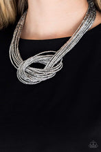 Load image into Gallery viewer, Knotted Knockout - Silver Necklace
