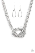 Load image into Gallery viewer, Knotted Knockout - Silver Necklace