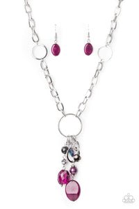 Lay Down Your CHARMS - Purple - Paparazzi Jewelry