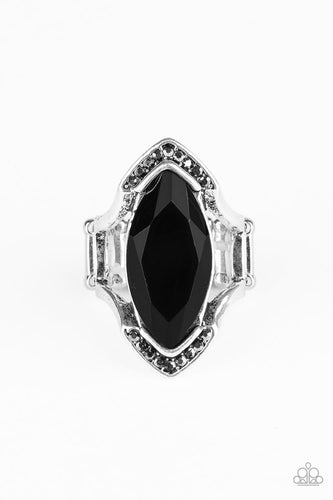 Leading Luster - Black - Paparazzi Ring