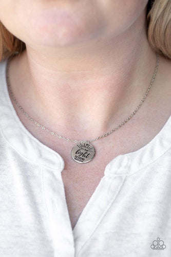 Let Your Light So Shine - Silver - Paparazzi Necklace