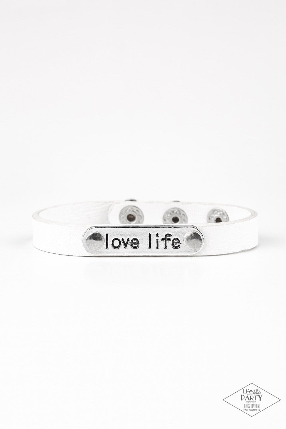 Love Life - White Bracelet