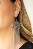 Lunar Melody - Yellow - Paparazzi Earrings