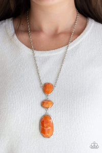 Making an Impact - Orange - Paparazzi Necklace