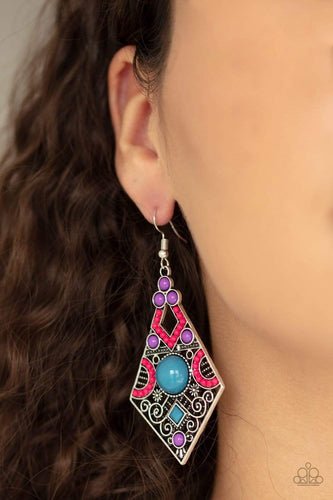 Malibu Meadows - Multi - Paparazzi Earrings