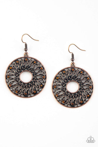 Malibu Musical - Copper - Paparazzi Earrings