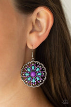 Load image into Gallery viewer, Mardi Gras Garden - Purple - Paparazzi Earrings