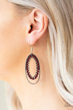Load image into Gallery viewer, Marry Into Money - Red - Paparazzi Earrings