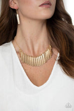 Load image into Gallery viewer, Metallic Muse - Gold - Paparazzi Necklace