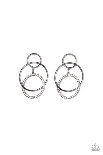 Metro Bliss - Black Earrings