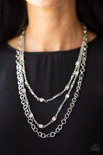 Metro Mixer - Pink - Paparazzi Necklace