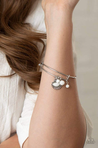 Mind, Body, and SOL - White - Paparazzi Bracelet