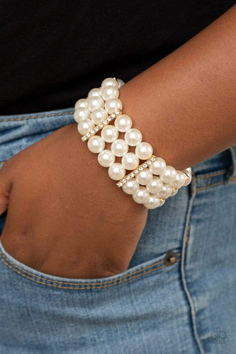 Modern Day Majesty - Gold - Paparazzi Bracelet