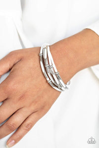 Modern Magnetism - White Bracelet