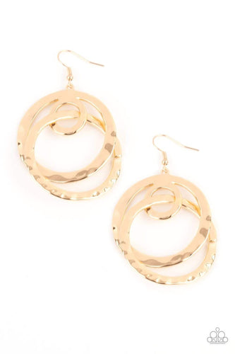 Modern Relic - Gold - Paparazzi Earrings