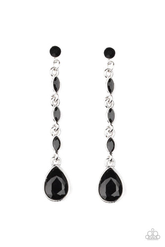 Must Love Diamonds - Black - Paparazzi Earrings