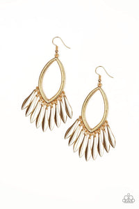 My FLAIR Lady - Gold - Paparazzi Earrings