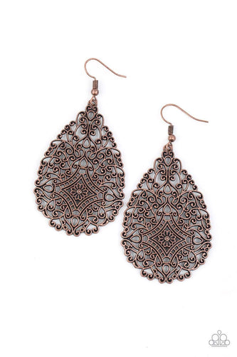 Napa Valley Vintage - Copper - Paparazzi earrings