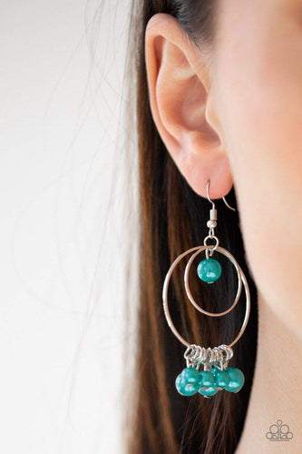New York Attraction - Green - Paparazzi Earrings