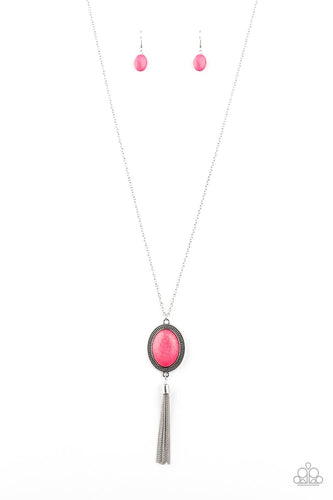 Nomadic Dramatics - Pink - Paparazzi Necklace