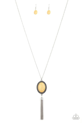 Nomadic Dramatics - Yellow - Paparazzi Necklace