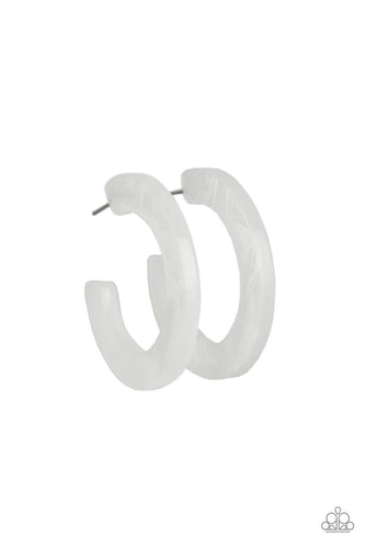 Oceanside Oasis - White Earrings
