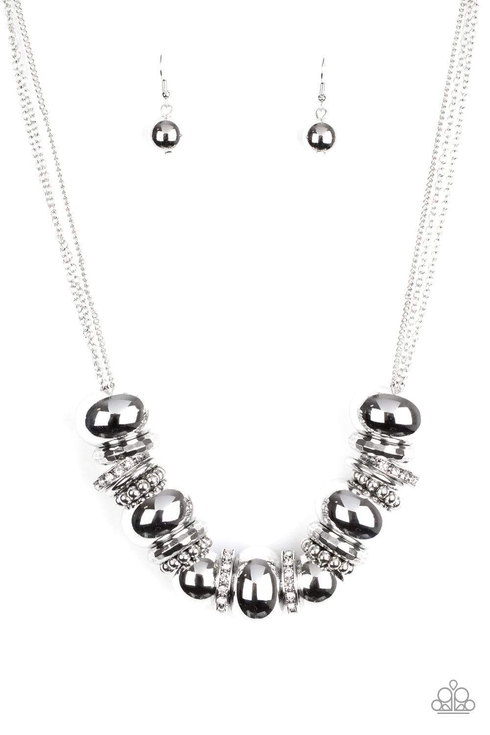 Only The Brave - White - Paparazzi necklace