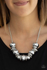 Only The Brave - White - Paparazzi necklace