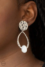 Load image into Gallery viewer, Opal Obsession - White - Paparazzi Earrings