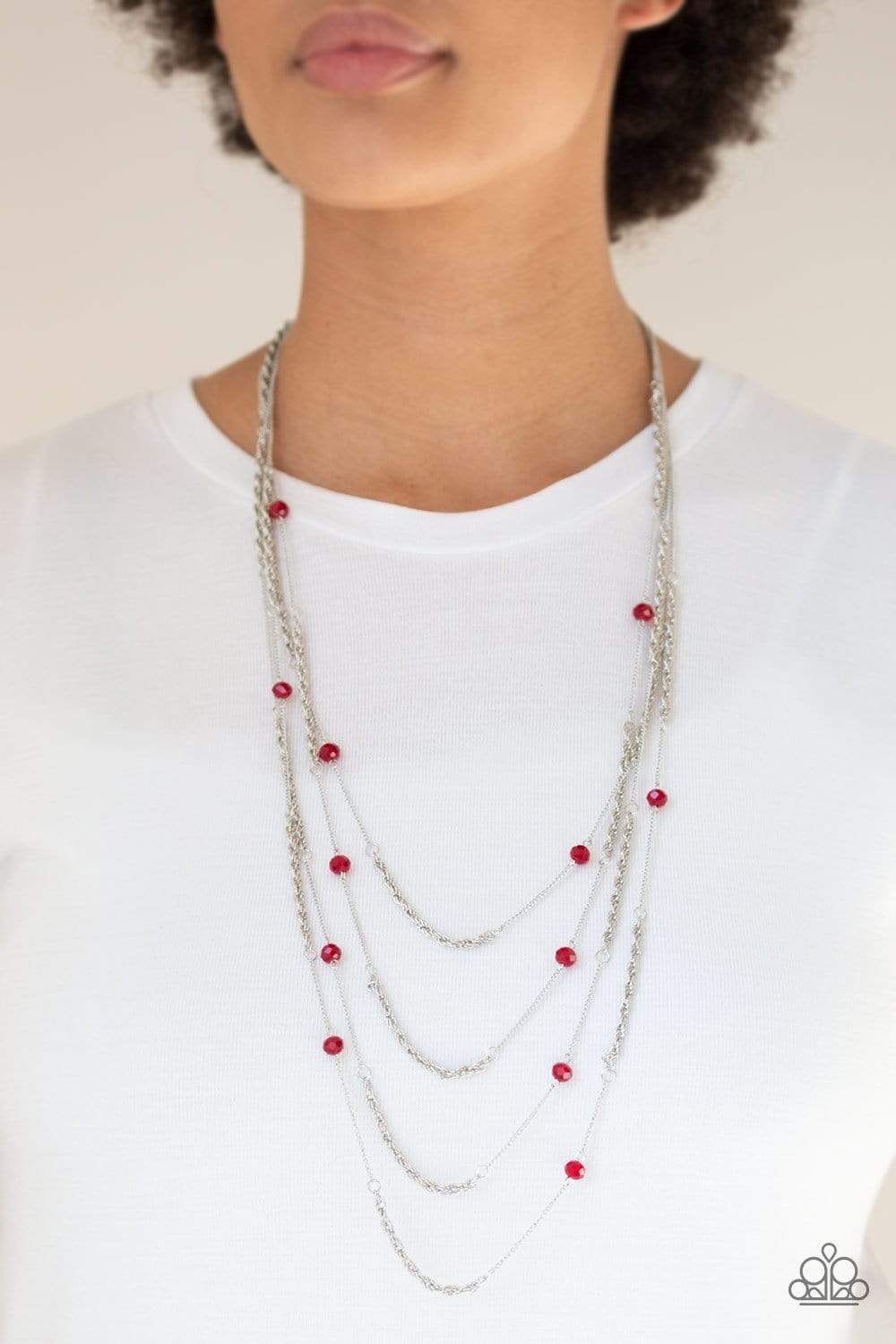 Open For Opulence - Red - Paparazzi Necklace