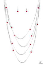 Load image into Gallery viewer, Open For Opulence - Red - Paparazzi Necklace