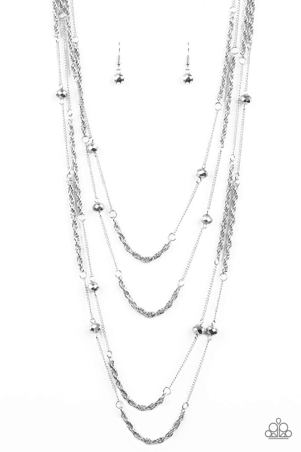 Open For Opulence - Silver - Paparazzi Necklace