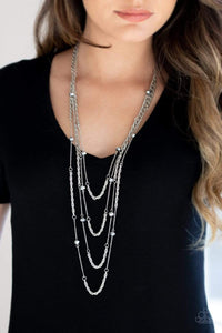 Open For Opulence - Silver - Paparazzi Necklace