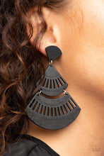 Load image into Gallery viewer, Oriental Oasis - Black - Paparazzi Earrings
