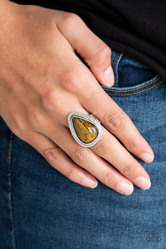 Paparazzi Mojave Mist - Brown - Paparazzi Ring