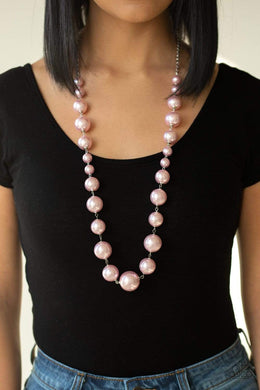 Pearl Prodigy - Pink - Paparazzi Necklace