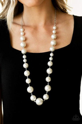 Pearl Prodigy - White - Paparazzi Necklace