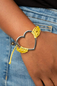 Playing With My HEARTSTRINGS - Yellow Jewelry