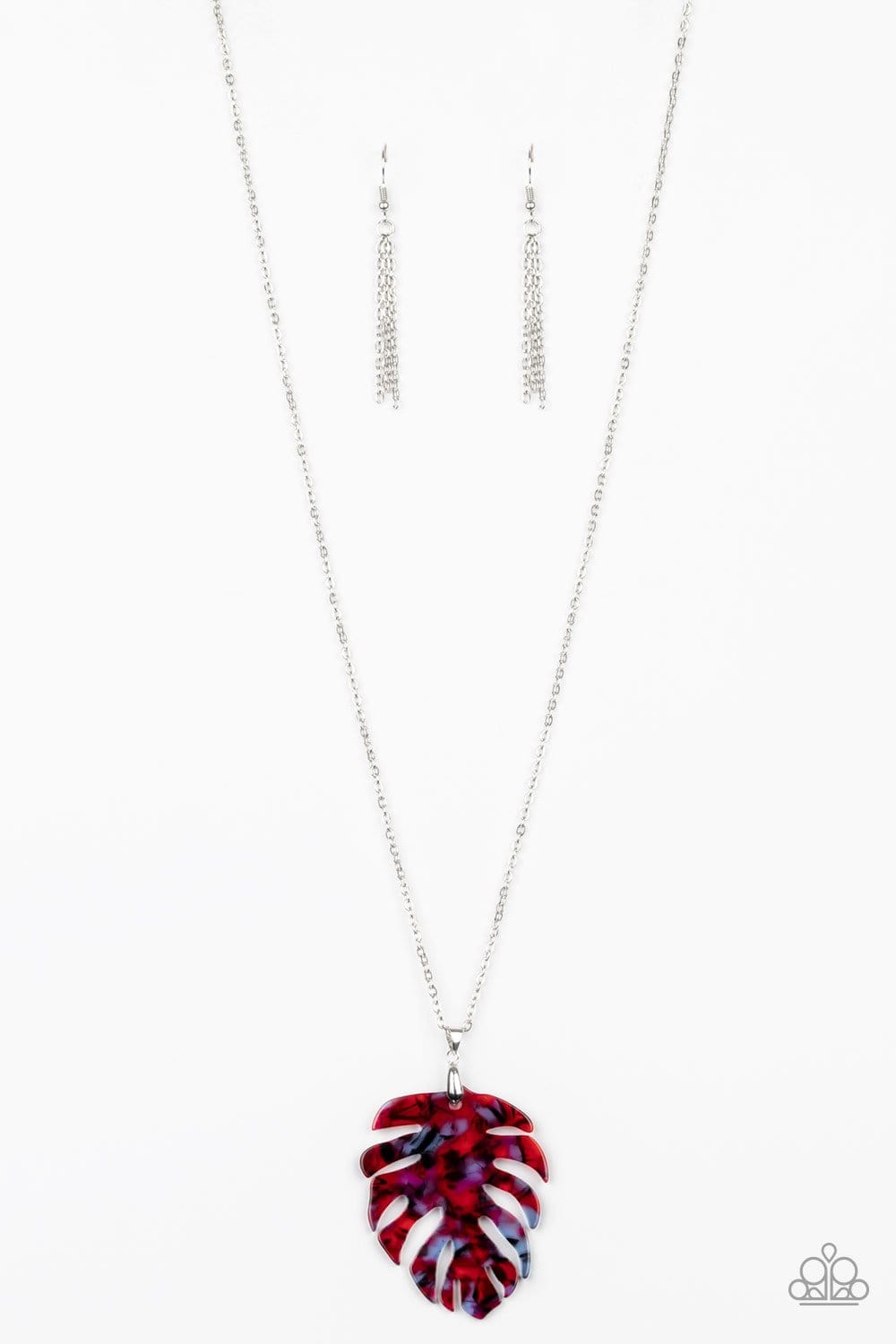 Prismatic Palms - Red - Paparazzi necklace