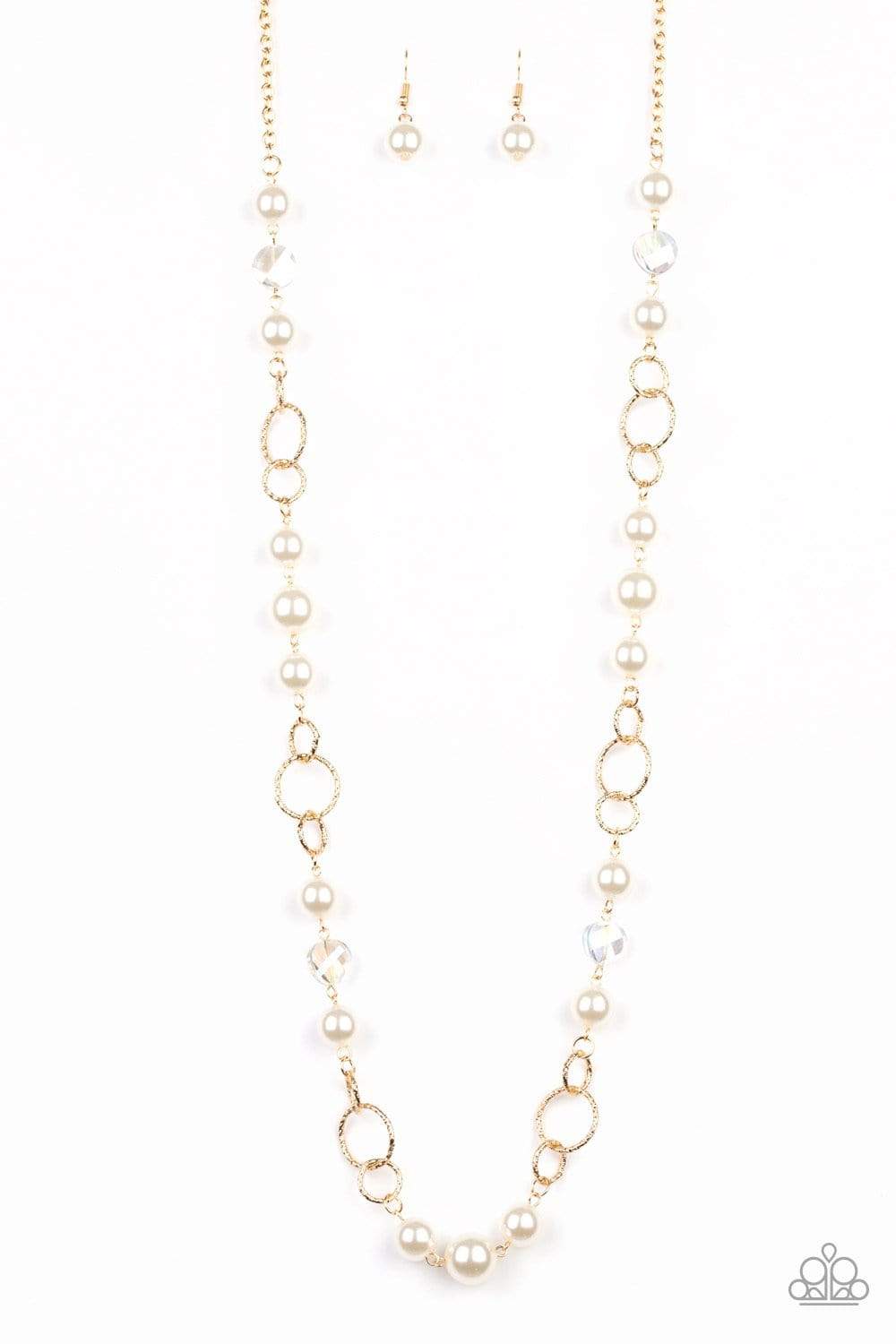 Prized Pearls - Gold - Paparazzi Necklace