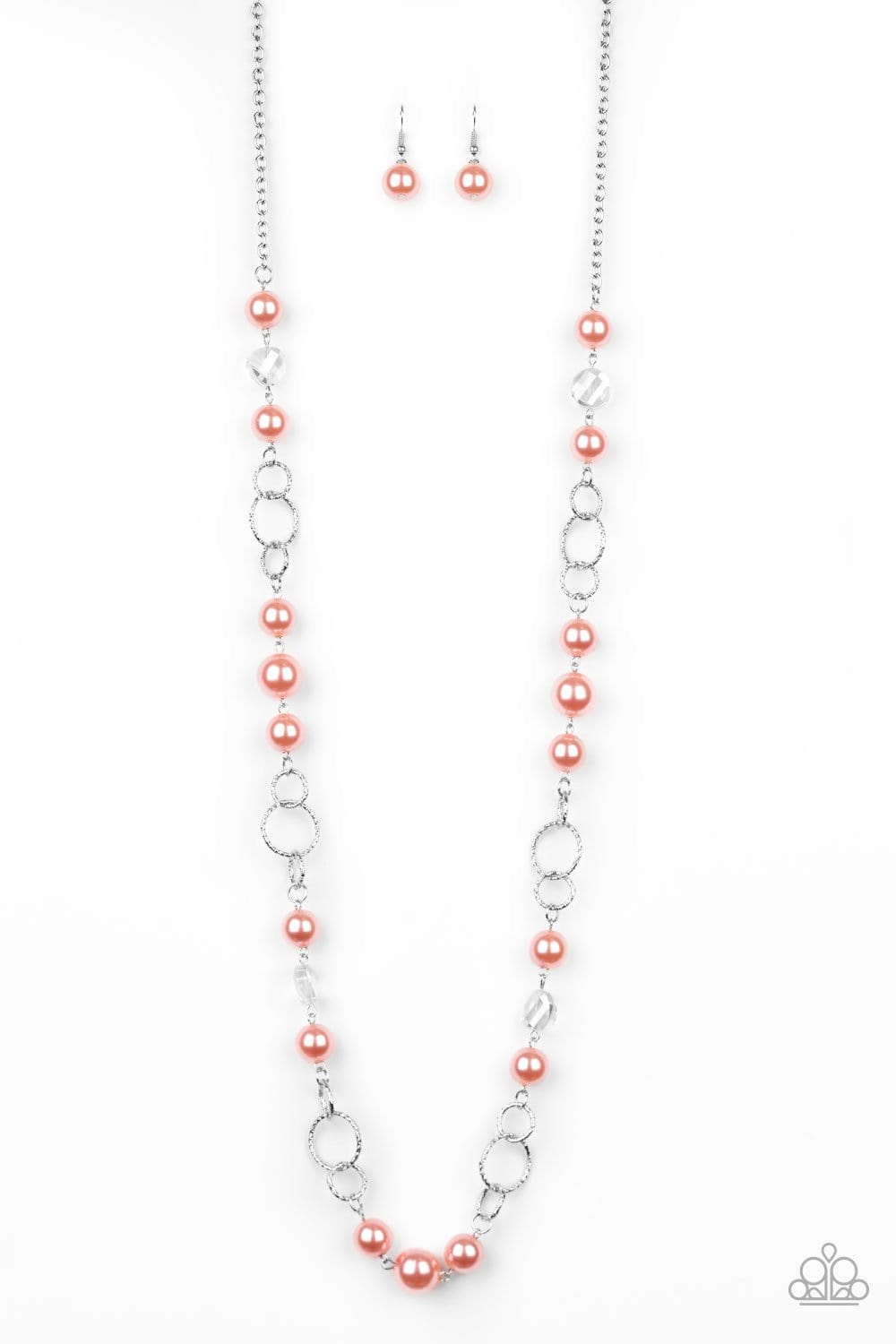 Prized Pearls - Orange - Paparazzi Necklace