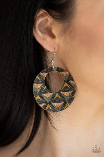 Put A Cork In It - Multi - Paparazzi Earrings