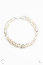 Load image into Gallery viewer, Put On Your Party Dress - White - Paparazzi Bracelet