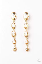 Load image into Gallery viewer, Red Carpet Radiance - Gold - Paparazzi Earrings