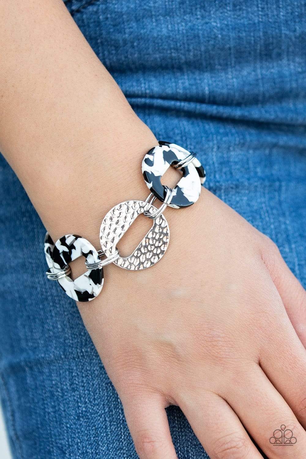 Retro Recharge - White - Paparazzi Bracelet