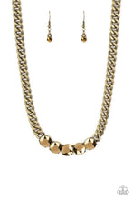 Load image into Gallery viewer, Rhinestone Renegade - Brass - Paparazzi Necklace