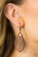 Load image into Gallery viewer, Right On TRACKER - Copper Earrings