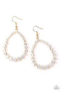 Rise and Sparkle! - Gold - Paparazzi Earrings