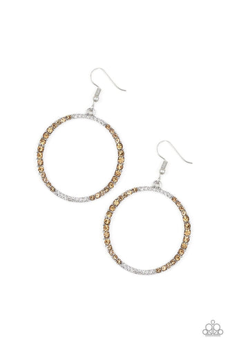 Risky Ritz - Brown Earrings