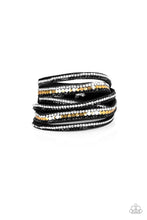 Load image into Gallery viewer, Rock Star Attitude - Black Wrap Bracelet